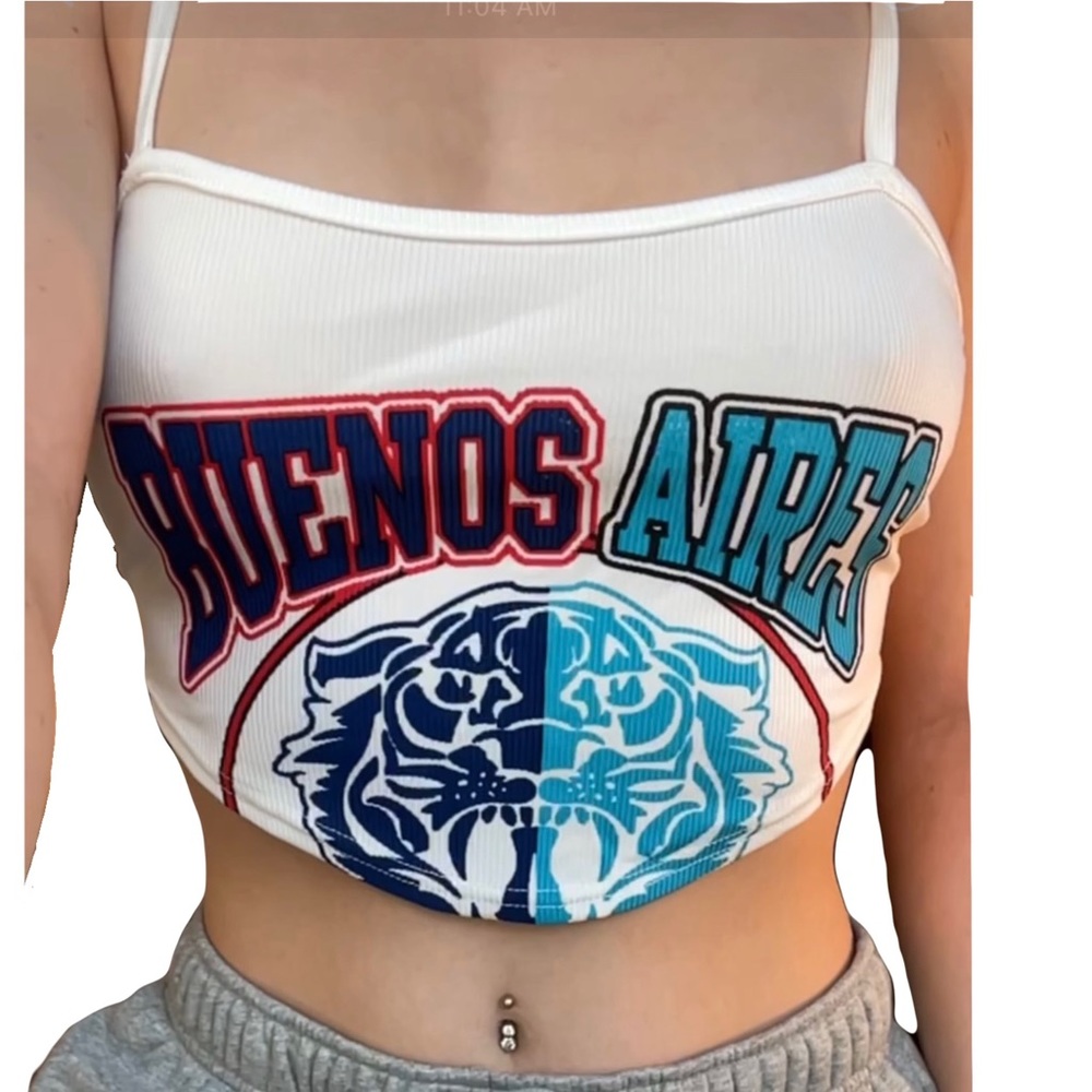 Bueno Aires colorful graphic tank top
